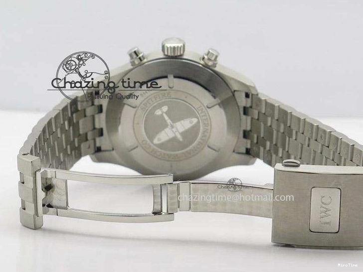 MIROTIME 0413 Pilot Spitfire Chrono ZF Best Edition Gray Dial On SS Bracelet A WrinkleFree 7357